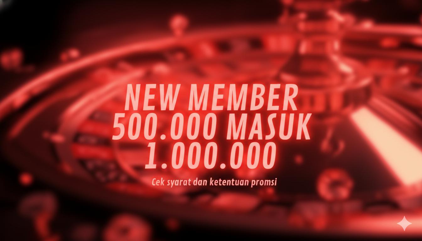 NEW MEMBER DEPOSIT 500RB MASUK 1JT TANPA TO